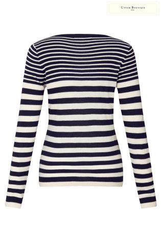 Uttam Boutique Embellished Stripe Jumper